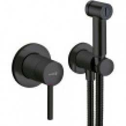 Гигиенический душ Kludi Bozz 389983976 со смесителем, С ВНУТРЕННЕЙ ЧАСТЬЮ черный матовый