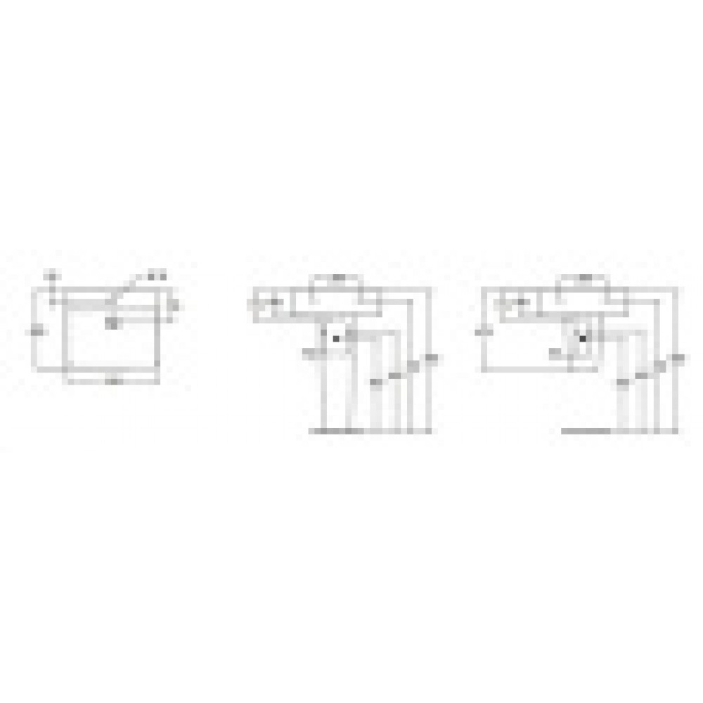 E784401  CONNECT CUBE  Умывальник 55 см