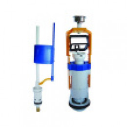 037192 Арматура для бачка/унитаза: спуск. DECO, напол. UNI BOTTOM, ниж подв, пласт, 1/2, OLI, однорежимный