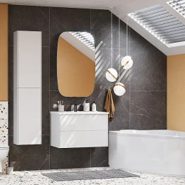 Сохо 60 Тумба Белый глянец (БЕЗ УМЫВАЛЬНИКА"Элина-60")