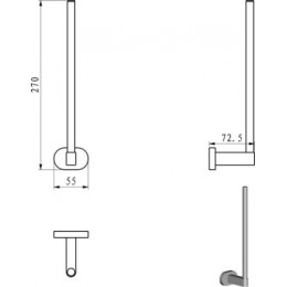 Запасной держатель для туалетной бумаги CR 420.00