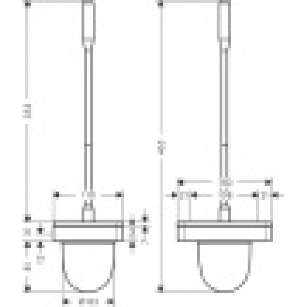 42835000 Axor Universal Accessories Набор для WC настенного монтажа