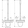 42835000 Axor Universal Accessories Набор для WC настенного монтажа