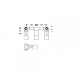 10303180 Скрытая часть смесителя для раковины, на 3 отверстия, СМ