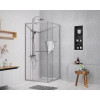 AZ-L47-90-CH-CL Душевое ограждение MONAKO SQS-90х90х195-CH-CL, прозрачное стекло 6 мм, профиль хром