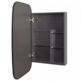 Сохо 60 Зеркальный шкаф Графит Левый