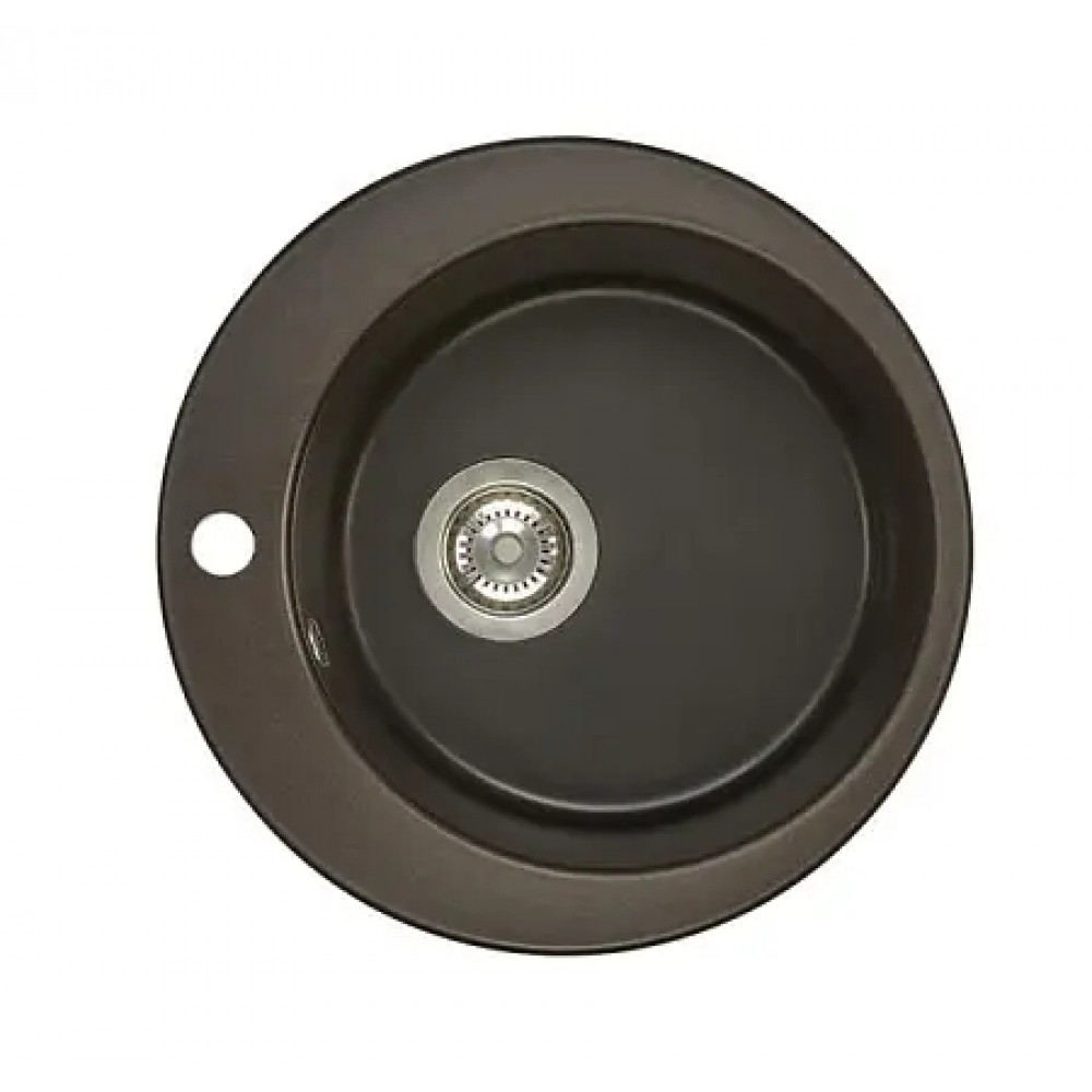 Кухонная Мойка Иверия Кругл. 480мм.Кофе NEW