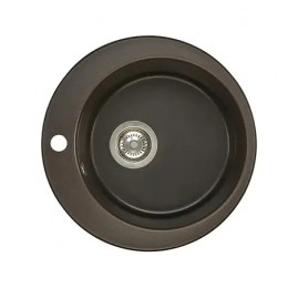 Кухонная Мойка Иверия Кругл. 480мм.Кофе NEW
