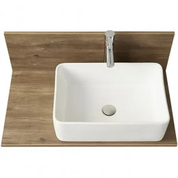 Мишель 80 Столешница+панель Дуб Рустикальный, универсальная