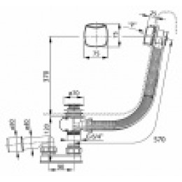 Сточный комплект хpом II (квадратный)