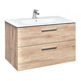 Victoria Тумба под раковину 80 орех 2 ящика