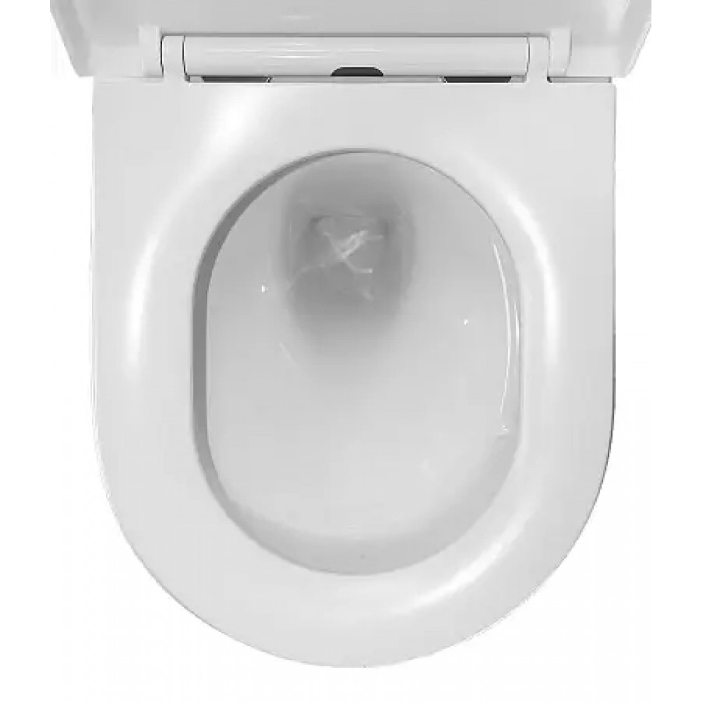 Унитаз подвесной AZARIO Ormi AZ-0253VD безободковый, с микролифтом. Размер: 490*360*365mm