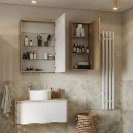 Либерти 65 зеркало-шкаф Дуб эльвезия