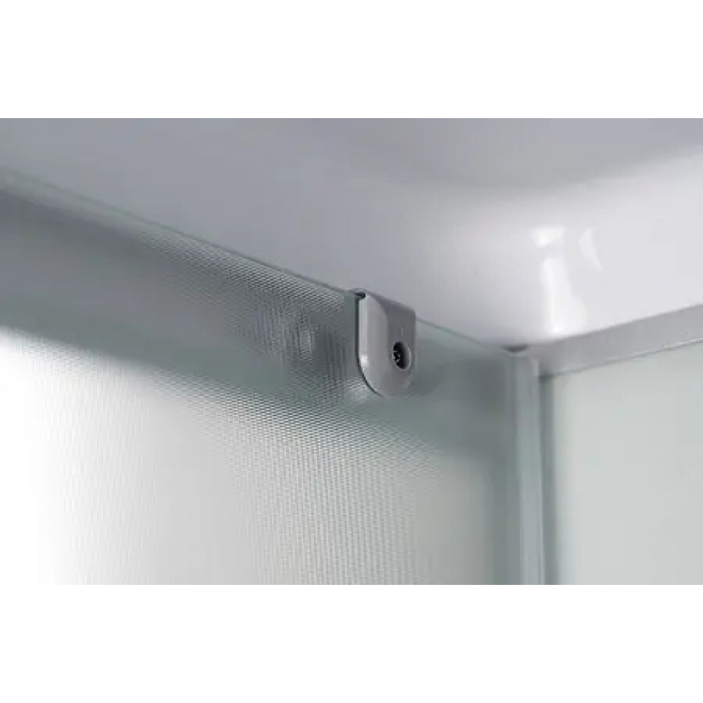 Душевая кабина CS-5180-13R F, 100*80*215 низкая, белая, прямоугольная, стекло 4мм, поддон 13 см