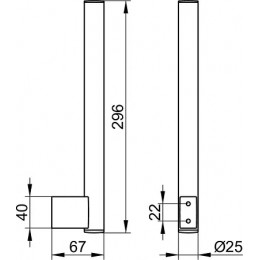 14963010002 Plan Держатель запасного рулона вертикальный хром