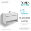 Хоуп Тумба-умывальник 100/1 Белый матовый (БЕЗ Умывальника Миранда-100)
