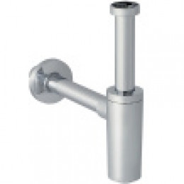 150.036.21.1 Сифон бутылочный Geberit для раковин, горизонтальный выпуск: d=32мм, G=1 1/4", Глянцевый хром