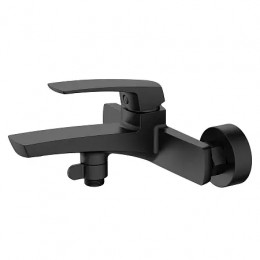 Conda Смеситель для ванны с ручным душем, черный матовый