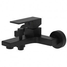 EDDIE Смеситель для ванны и душа с полным душевым набором, черный