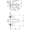 Комплект: AZ-HU245910 Смеситель для ванны и душа + CS00088967 душевой набор (хром)