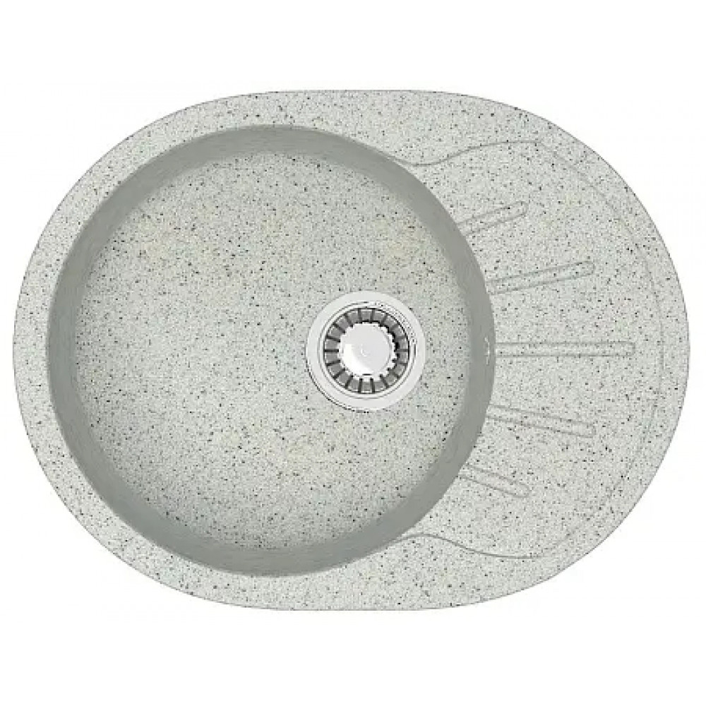 AZARIO кухонная мойка Light (575х440х215) Светло серая (сифон + герметик)