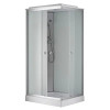 Душевая кабина CS-5180-13L F, 100*80*215 низкая, белая, прямоугольная, стекло 4мм, поддон 13 см