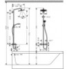 26792000 Croma Select 280 Air 1jet Showerpipe для ванны с термостатом