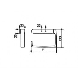 11662010000 Elegance NEW Держатель туалетной бумаги открытый