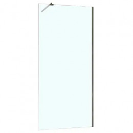 AZ-251-90-MGR-CL Душевая перегородка Walk-in, 90x195-MGR-CL, прозрачное стекло 8 мм, профиль матовый графит