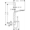 26632000 Raindance Select S Душевой набор Raindance Select S 120/Unica 0,65 м EcoSmart 9л/мин