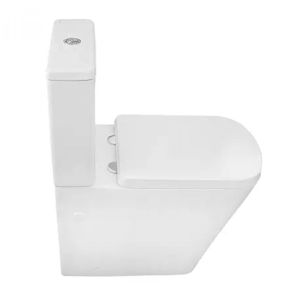 Terra Унитаз напольный с функцией Торнадо, в комплекте с бачком и сиденьем микролифт, дюропласт. Размер:620*360*810mm (2 места)