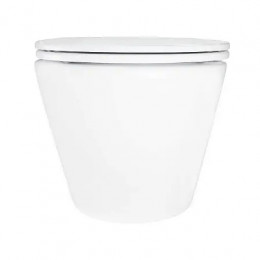 AZ-5180T-WHT SONGO Унитаз подвесной с системой смыва Tornado в комплекте с быстросъемным сиденьем микролифт, дюропласт 520*360*365mm