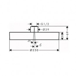 26229000 Rainfinity Верхний душ 250 1jet EcoSmart