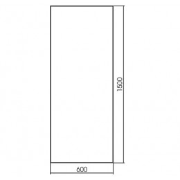 AZARIO зеркало Монреаль 600*1500 напольное (алюминий)