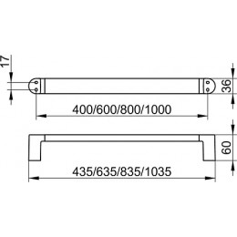 11601010400 Elegance Полотенцедержатель 400 мм