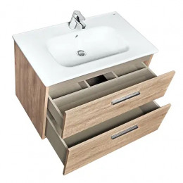 Victoria Тумба под раковину 80 орех 2 ящика