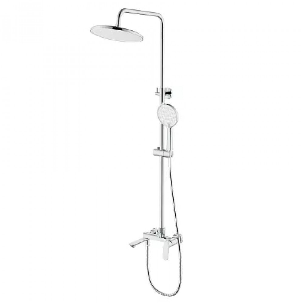 Alanti Душевая система с круглым тропическим душем, хром