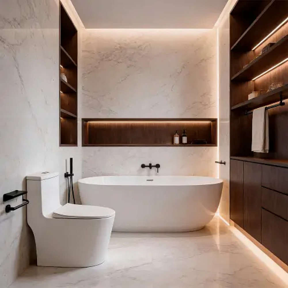 Bais Унитаз-моноблок, Rimless, с сиденьем дюропласт, микролифт (1 место)