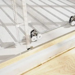 AZ-362K2-170-MB-CL Душевое ограждение TOKYO DRO-170х195-MB-CL, прозрачное стекло 6 мм, профиль матовый черный