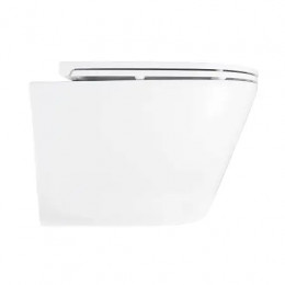 AZ-5180T-WHT SONGO Унитаз подвесной с системой смыва Tornado в комплекте с быстросъемным сиденьем микролифт, дюропласт 520*360*365mm