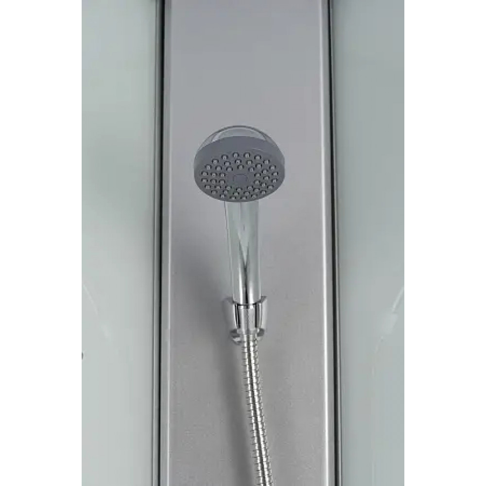 Душевая кабина CS-5180-13R F, 100*80*215 низкая, белая, прямоугольная, стекло 4мм, поддон 13 см