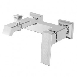 EXQUISITE Смеситель для ванны и душа с полным душевым набором, хром