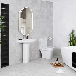 AZARIO зеркало-шкаф Soho-WHITE 500*1000 прав. (сенсорный выключатель)