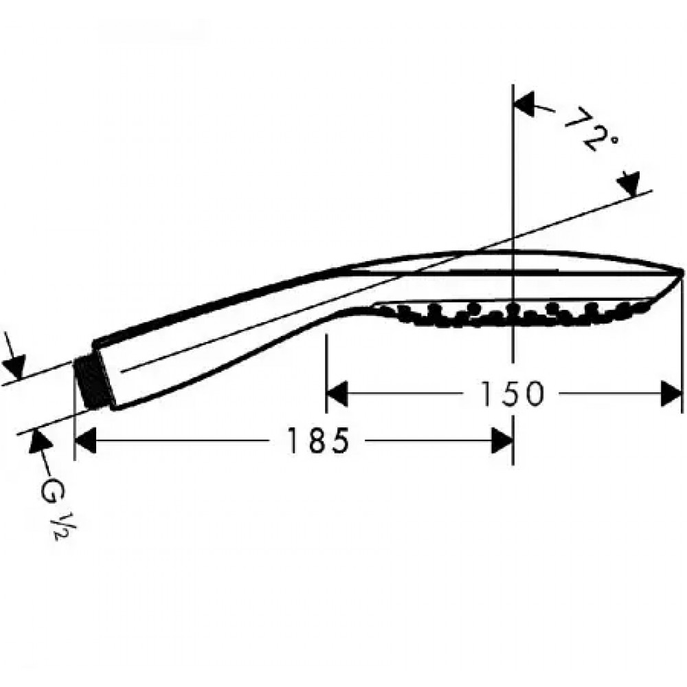 28557000 PuraVida Ручной душ PuraVida 150 3jet, ½’