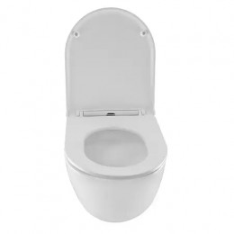 PRO ( круглый) СКРЫТОЕ ТОРНАДО подвесной безободковый унитаз в комплекте с сидением микролифт скрытая система смыва  490*370*360 мм