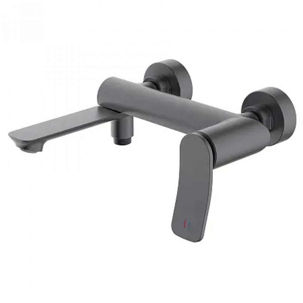 Escaro Смеситель для ванны с ручным душем, серый графит