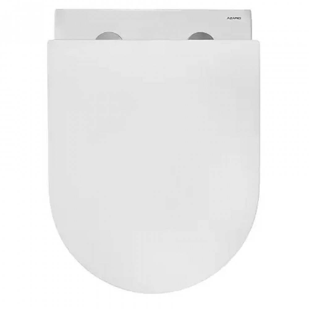 Унитаз подвесной AZARIO Ormi AZ-0253VD безободковый, с микролифтом. Размер: 490*360*365mm