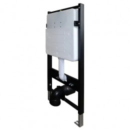 Сет AZARIO FORTE Инсталляция для подвесного унитаза 3/6л.+Унитаз подвесной Azario STELLA ободковый, с сид. микр., белый  БЕЗ КЛАВИШИ