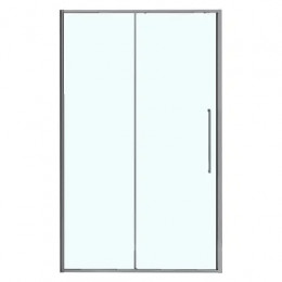 AZ-Y43-120-MGR-CL Душевое ограждение SHANGHAI DRO-120х195-MGR-CL, прозрачное стекло 6 мм, профиль матовый графит