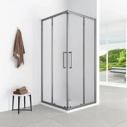 Душевое ограждение CS-AB01GG-100 100x100x190，профиль серый матовый，6 мм прозрачное стекло